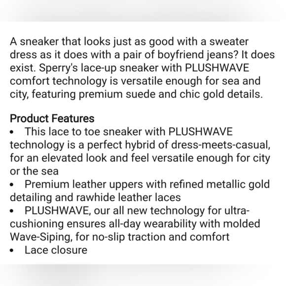 Sperry Women's Vulcanized Anchor Plushwave LTT Suede Sneaker Shoes 6.5 - Picture 16 of 16